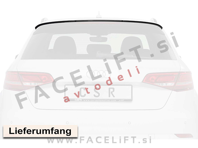 Audi A3 Sportback 8V 12-20 strešni spojler črni (sijaj)