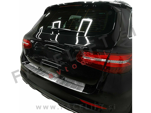 Mercedes GLC X253 15-19 zaščita zadnjega odbijača srebrna (mat)