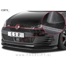 VW Golf 7 GTD GTI 12-17 podaljšek sprednjega odbijača črni (mat)
