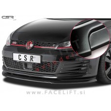 VW Golf 7 GTD GTI 12-17 podaljšek sprednjega odbijača črni (mat)