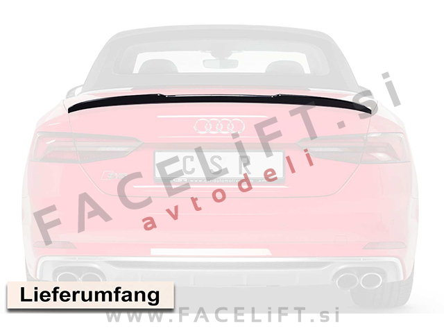 Audi A5 Cabrio / F5 (16- ) / spojler za prtljažnik / črni (mat)