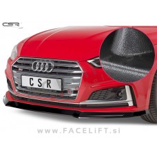Audi A5 S line S5 F5 16- podaljšek sprednjega odbijača črni mat