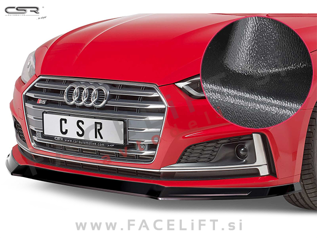 Audi A5 S line S5 F5 16- podaljšek sprednjega odbijača črni mat Audi A5 S line S5 F5 16- podaljšek sprednjega odbijača črni mat