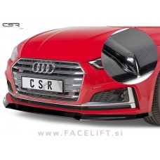 Audi A5 S line S5 F5 16- podaljšek sprednjega odbijača karbon sijaj