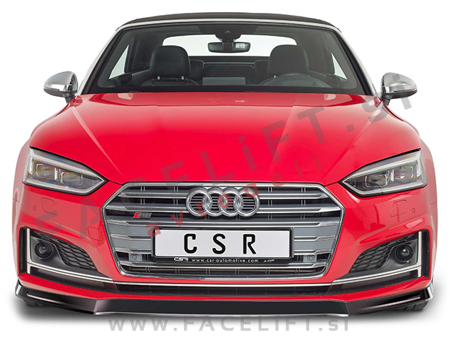 Audi A5 S line S5 F5 16- podaljšek sprednjega odbijača črni sijaj
