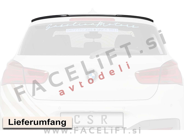 BMW 1 F20 F21 11-19 strešni spojler črni (mat)