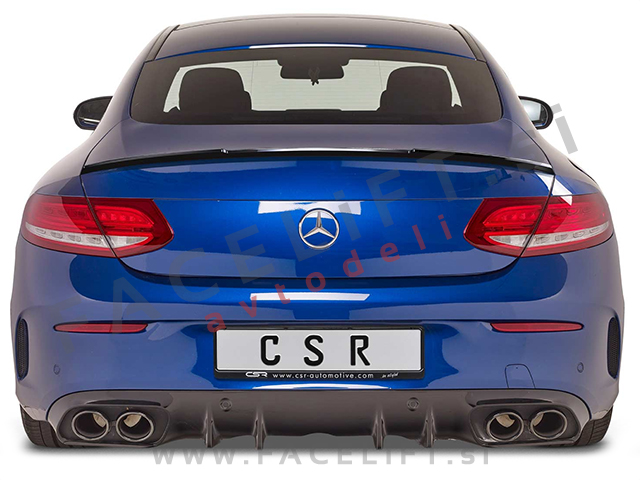Mercedes C Coupe C205 14- spojler za prtljažnik črni (mat)