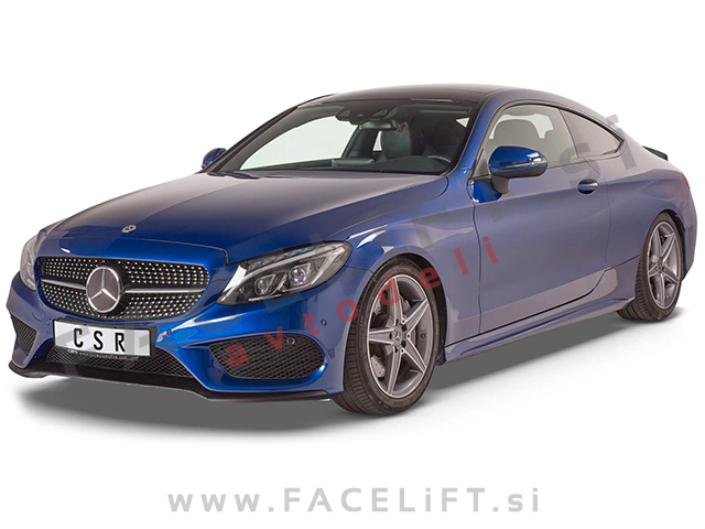 Mercedes C Coupe C205 14- spojler za prtljažnik črni (mat)