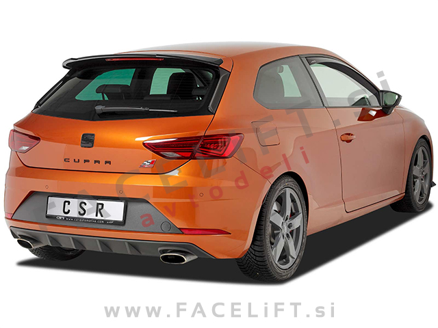 Seat Leon Cupra / 5F (17-20) / strešni spojler / črni (mat)