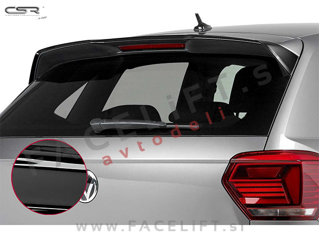 VW Polo GTI R-Line 17- strešni spojler črni sijaj VW Polo GTI R-Line 17- strešni spojler črni sijaj