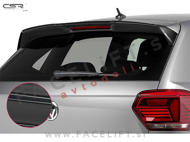 VW Polo GTI R-Line 17- strešni spojler črni mat