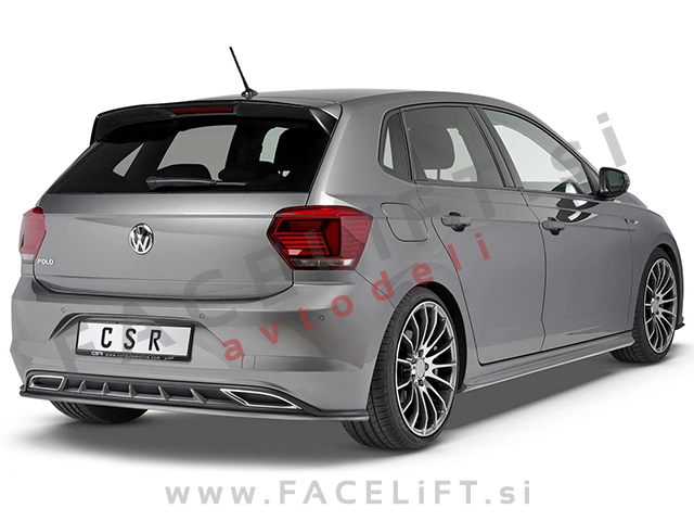 VW Polo GTI R-Line 17- strešni spojler črni mat