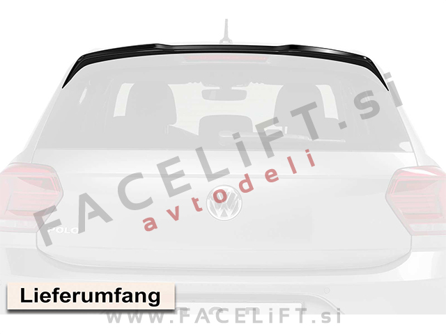 VW Polo GTI R-Line 17- strešni spojler črni mat VW Polo GTI R-Line 17- strešni spojler črni mat