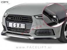 Audi A4 S line, S4 / B9 8W (15-19) / podaljšek sprednjega odbijača / karbon (sijaj)