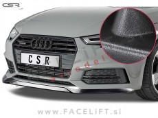 Audi A4 S line, S4 / B9 8W (15-19) / podaljšek sprednjega odbijača / črni (mat)