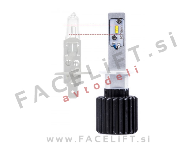 LED kit H1 Lumileds Luxeon ZES Philips 2x 30W (8000lm) 6000K CANBUS 12V 24V LED kit H1 Lumileds Luxeon ZES Philips 2x 30W (8000lm) 6000K CANBUS 12V 24V