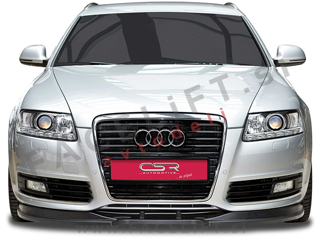 Audi A6 S line 4F C6 08-11 podaljšek sprednjega odbijača črni mat Audi A6 S line 4F C6 08-11 podaljšek sprednjega odbijača črni mat
