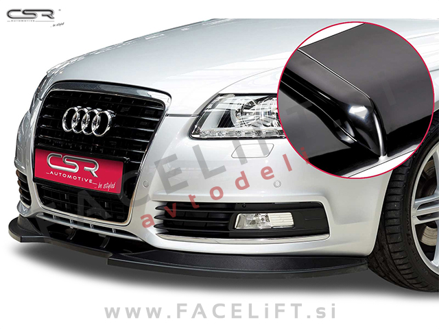 Audi A6 S line 4F C6 08-11 podaljšek sprednjega odbijača črni sijaj Audi A6 S line 4F C6 08-11 podaljšek sprednjega odbijača črni sijaj