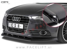 Audi A6 4G C7 11-14 podaljšek sprednjega odbijača karbon (sijaj)