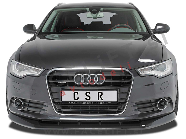 Audi A6 4G C7 11-14 podaljšek sprednjega odbijača črni (mat)