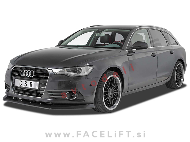 Audi A6 4G C7 11-14 podaljšek sprednjega odbijača črni (sijaj)