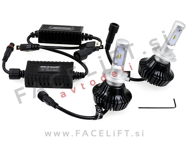 LED kit H7 Lumileds Luxeon ZES Philips 2x 30W (2x 4000lm) 4300K CANBUS 12V 24V