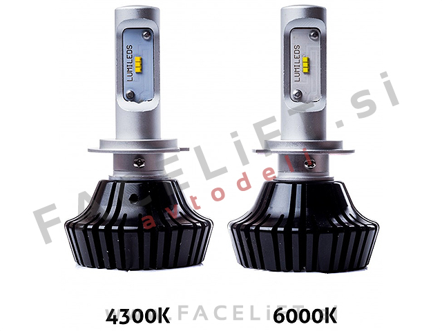 LED kit H7 Lumileds Luxeon ZES Philips 2x 30W (2x 4000lm) 4300K CANBUS 12V 24V