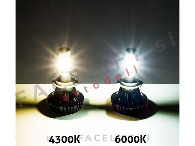 LED kit H7 Lumileds Luxeon ZES Philips 2x 30W (2x 4000lm) 4300K CANBUS 12V 24V