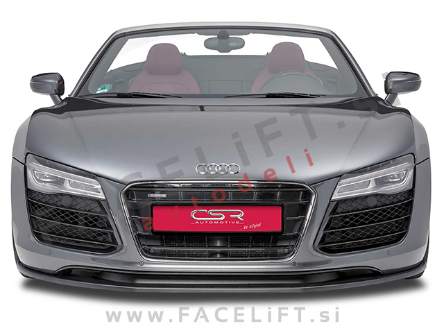 Audi R8 / 42 (07-15) / podaljšek sprednjega odbijača / črni (sijaj)