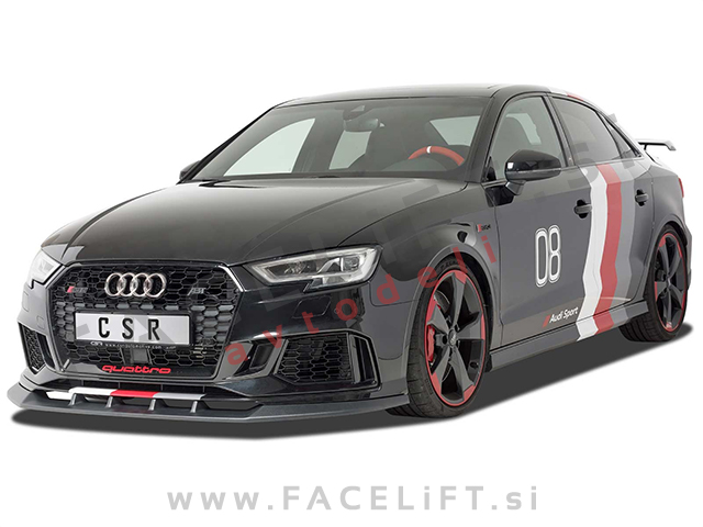Audi RS3 / 8V (15- ) / podaljšek sprednjega odbijača / karbon (sijaj)