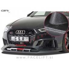 Audi RS3 / 8V (15- ) / podaljšek sprednjega odbijača / črni (mat)