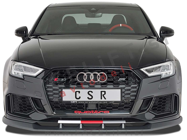 Audi RS3 / 8V (15- ) / podaljšek sprednjega odbijača / črni (sijaj)