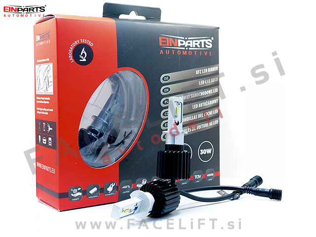 LED kit H3 Lumileds Luxeon ZES Philips 2x 30W (2x 4000lm) 6000K CANBUS 12V 24V