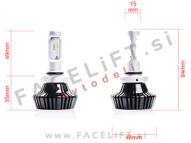 LED kit HB4 (9006) Lumileds Luxeon ZES Philips 2x 30W (2x 4000lm) 6000K CANBUS 12V 24V LED kit HB4 (9006) Lumileds Luxeon ZES Philips 2x 30W (2x 4000lm) 6000K CANBUS 12V 24V