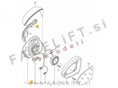 VW Golf 7 12-20 LED smernik bočnega ogledala levi