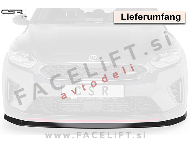 Kia Ceed GT / CD (18- ) / podaljšek sprednjega odbijača / črni (mat)