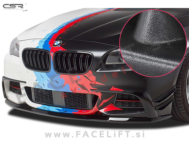 BMW 5 F10 F11 10-17 podaljšek sprednjega odbijača črni (mat)