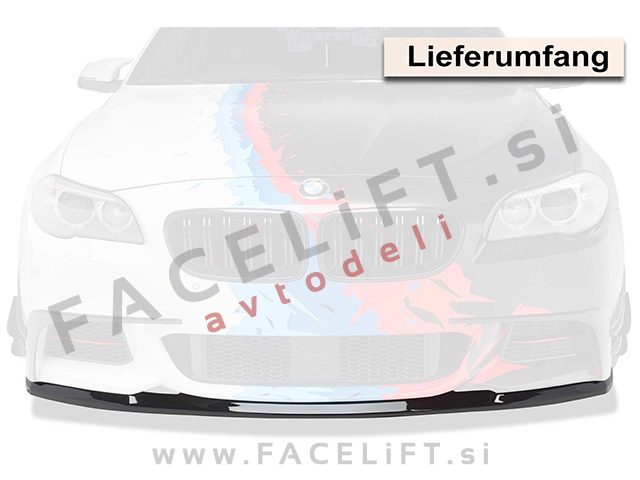 BMW 5 F10 F11 10-17 podaljšek sprednjega odbijača črni (mat) BMW 5 F10 F11 10-17 podaljšek sprednjega odbijača črni (mat)
