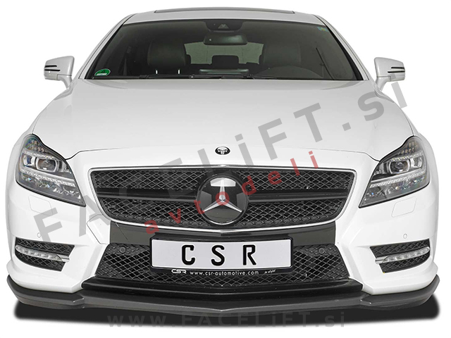 Mercedes CLS AMG Line / C218 (11-14) / podaljšek sprednjega odbijača / črni (mat)