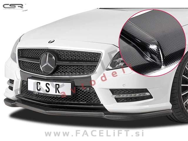 Mercedes CLS AMG Line / C218 (11-14) / podaljšek sprednjega odbijača / karbon (sijaj)