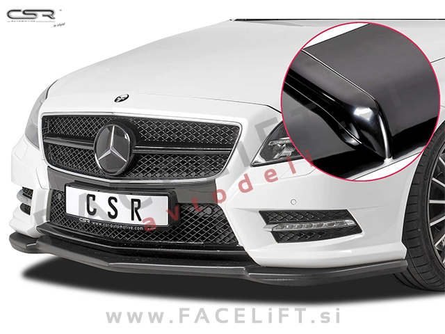 Mercedes CLS AMG Line / C218 (11-14) / podaljšek sprednjega odbijača / črni (sijaj)