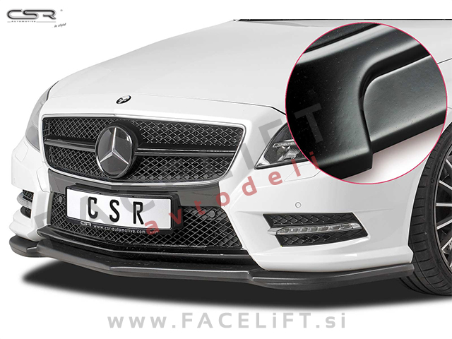 Mercedes CLS AMG Line / C218 (11-14) / podaljšek sprednjega odbijača / črni (mat)