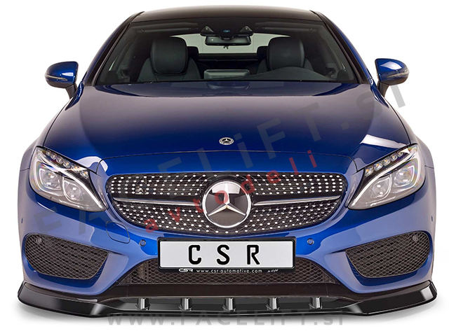 Mercedes C AMG Line / W205 (14-18) / podaljšek sprednjega odbijača / črni (mat)