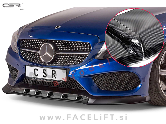 Mercedes C AMG Line / W205 (14-18) / podaljšek sprednjega odbijača / karbon (sijaj) Mercedes C AMG Line / W205 (14-18) / podaljšek sprednjega odbijača / karbon (sijaj)