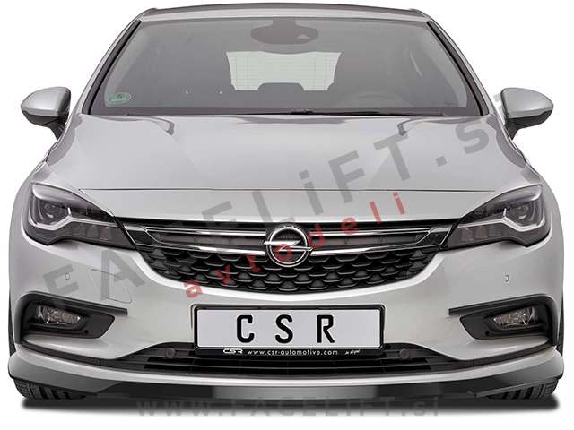 Opel Astra K / (15- ) / podaljšek sprednjega odbijača / črni (mat)