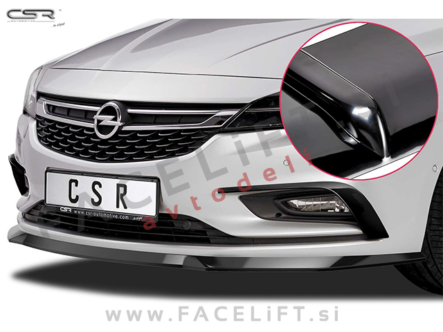 Opel Astra K / (15- ) / podaljšek sprednjega odbijača / črni (sijaj)