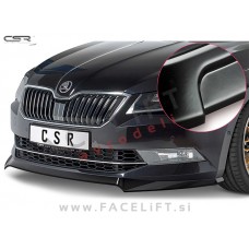 Škoda Superb / 3V (15-19) / podaljšek sprednjega odbijača / črni (mat)