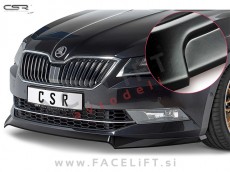 Škoda Superb / 3V (15-19) / podaljšek sprednjega odbijača / črni (mat)