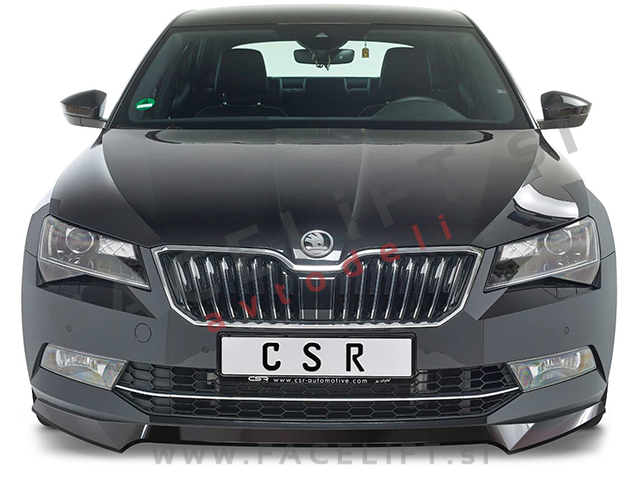 Škoda Superb / 3V (15-19) / podaljšek sprednjega odbijača / karbon (sijaj)