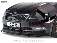 Škoda Superb / 3V (15-19) / podaljšek sprednjega odbijača / črni (sijaj)